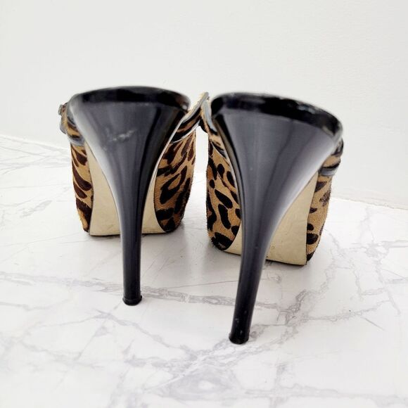 Guess Leopard Pattern High Heels Shoes Size: 9M - Picture 5 of 10